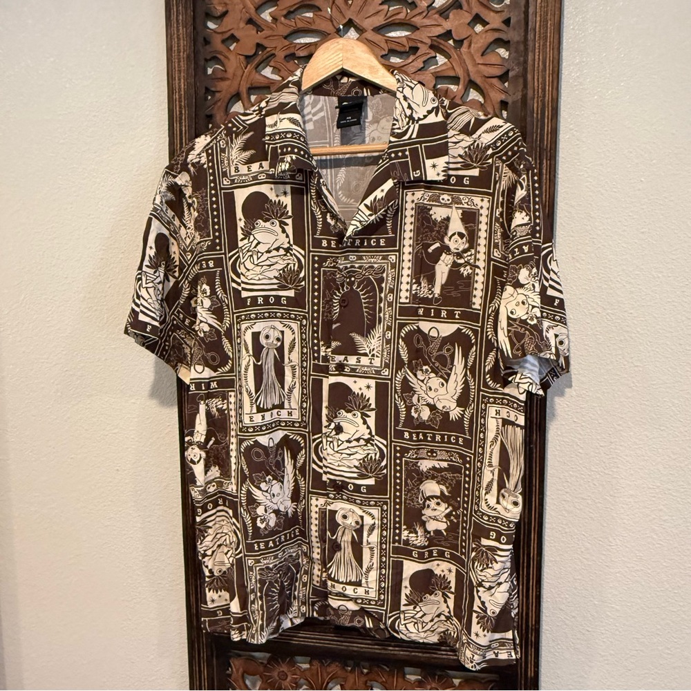 Cartoon Network “Over the Garden Wall” Brown & CreamPrint Shirt